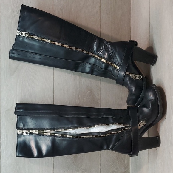 Chloé Womens Tall Riding Leather Heels Boots shoes sz EUR 38/8 - Picture 8 of 16
